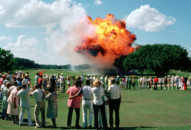 bill murray blows up the bushwood golf course in caddyshack