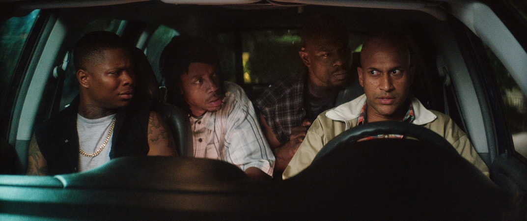 JASON MITCHELL as Bud, DARRELL BRITT-GIBSON as Trunk, JAMAR MALACHI NEIGHBORS as Stitches and KEEGAN-MICHAEL KEY as Clarence Goobril