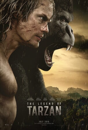 Legend of Tarzan - Tarzan and Ape with mountains in distance