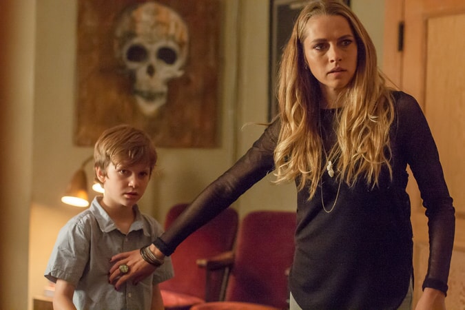 GABRIEL BATEMAN as Martin and TERESA PALMER as Rebecca