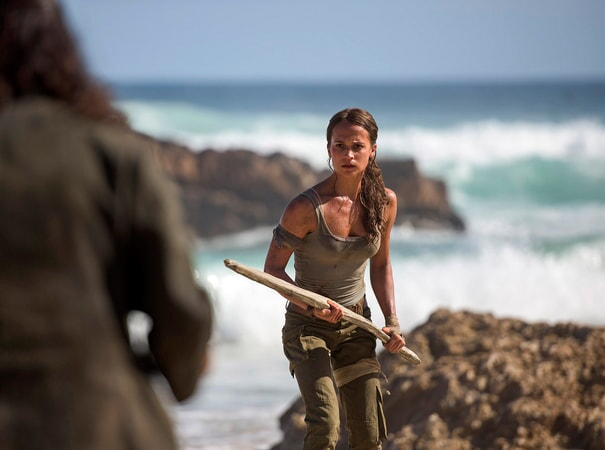 ALICIA VIKANDER as Lara Croft in Warner Bros. Pictures and Metro-Goldwyn-Mayer Pictures’ action adventure “TOMB RAIDER,” opening March 16, 2018. Photo by Graham Bortholomew
