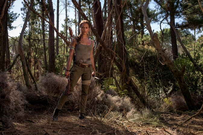 ALICIA VIKANDER as Lara Croft in Warner Bros. Pictures and Metro-Goldwyn-Mayer Pictures’ action adventure “TOMB RAIDER,” opening March 16, 2018. Photo by Graham Bortholomew