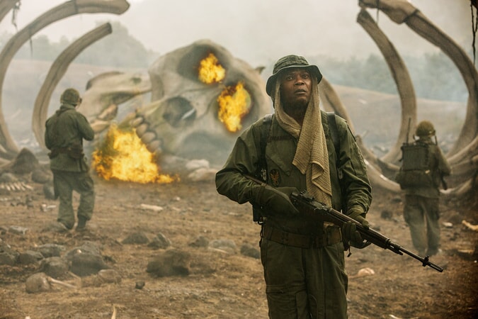 SAMUEL L. JACKSON as Preston Packard in Warner Bros. Pictures', Legendary Pictures' and Tencent Pictures' action adventure "KONG: SKULL ISLAND," a Warner Bros. Pictures release.