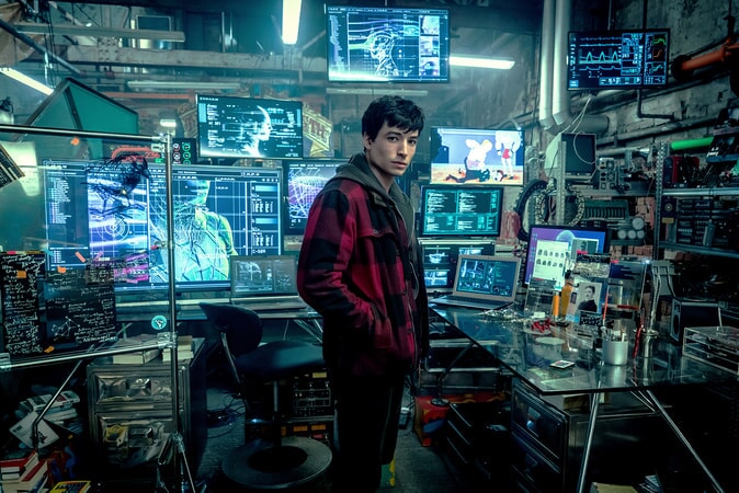 EZRA MILLER as Barry Allen in Warner Bros. Pictures' action adventure "JUSTICE LEAGUE," a Warner Bros. Pictures release.