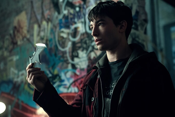 EZRA MILLER as Barry Allen in Warner Bros. Pictures' action adventure "JUSTICE LEAGUE," a Warner Bros. Pictures release.
