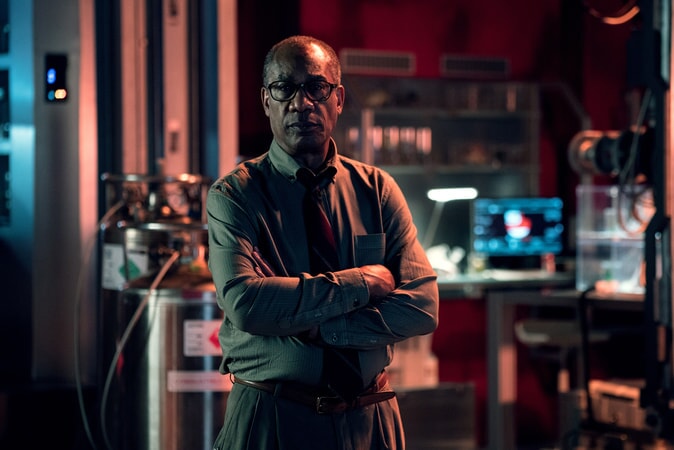 JOE MORTON as Dr. Silas Stone in Warner Bros. Pictures' action adventure "JUSTICE LEAGUE," a Warner Bros. Pictures release.