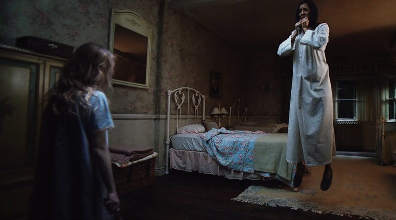 TALITHA BATEMAN as Janice and STEPHANIE SIGMAN as Sister Charlotte in New Line Cinema's supernatural thriller "ANNABELLE: CREATION," a Warner Bros. Pictures release.
