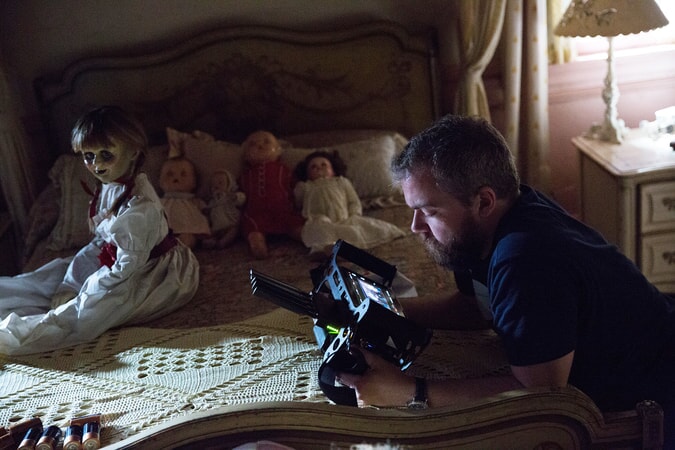 Director DAVID F. SANDBERG on the set of New Line Cinema's supernatural thriller "ANNABELLE: CREATION," a Warner Bros. Pictures release.