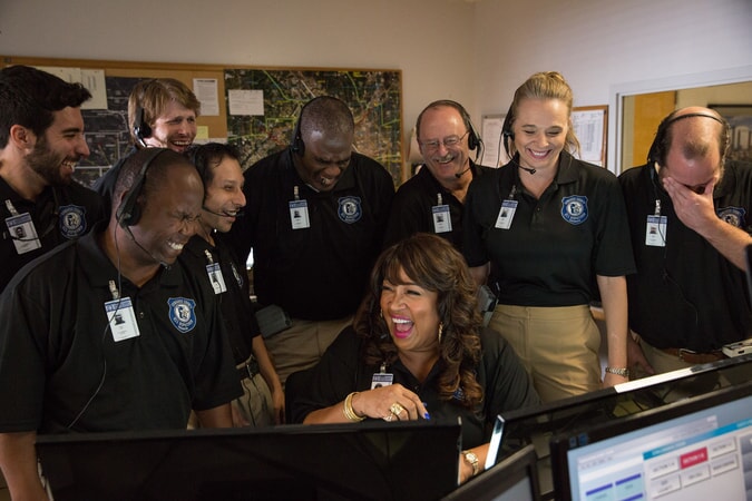 KYM E. WHITLEY as the 911 operator in the New Line Cinema and Village Roadshow Pictures comedy "FIST FIGHT," a Warner Bros. Pictures release.