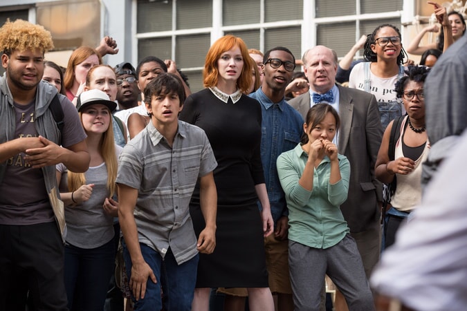 CHRISTINA HENDRICKS as Ms. Monet in the New Line Cinema and Village Roadshow Pictures comedy "FIST FIGHT," a Warner Bros. Pictures release.