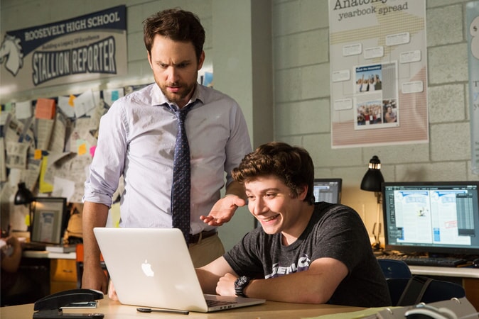 CHARLIE DAY as Andy Campbell and AUSTIN ZAJUR as Neil in the New Line Cinema and Village Roadshow Pictures comedy "FIST FIGHT," a Warner Bros. Pictures release.