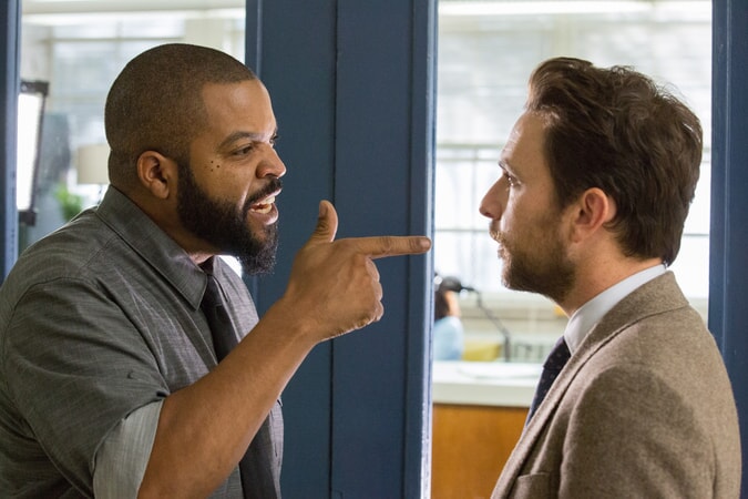 ICE CUBE as Strickland and CHARLIE DAY as Andy Campbell in the New Line Cinema and Village Roadshow Pictures comedy "FIST FIGHT," a Warner Bros. Pictures release.