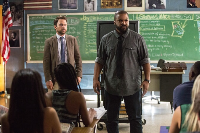 CHARLIE DAY as Andy Campbell and ICE CUBE as Strickland in the New Line Cinema and Village Roadshow Pictures comedy "FIST FIGHT," a Warner Bros. Pictures release.