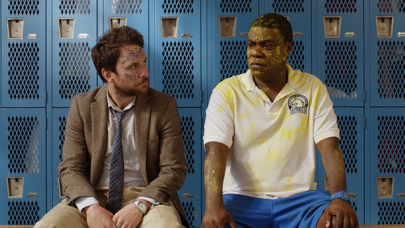 CHARLIE DAY as Andy Campbell and TRACY MORGAN as Coach Crawford in the New Line Cinema and Village Roadshow Pictures comedy "FIST FIGHT," a Warner Bros. Pictures release.