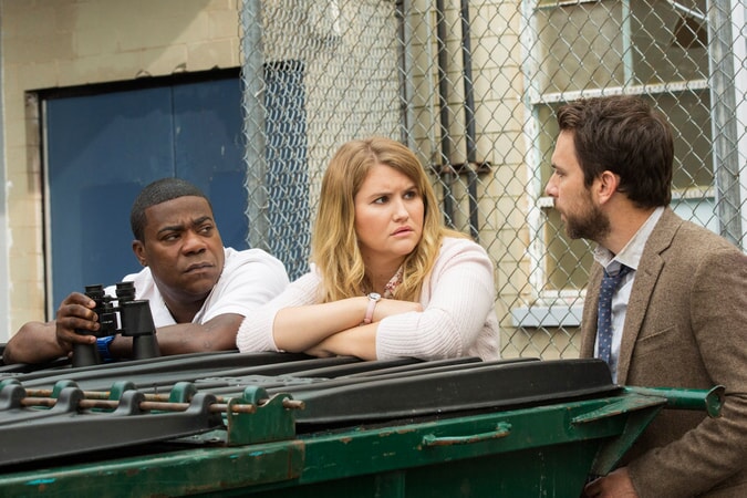 TRACY MORGAN as Coach Freddie Crawford, JILLIAN BELL as Holly and CHARLIE DAY as Andy Campbell in the New Line Cinema and Village Roadshow Pictures comedy “FIST FIGHT,” a Warner Bros. Pictures release. Photo by Bob Mahoney