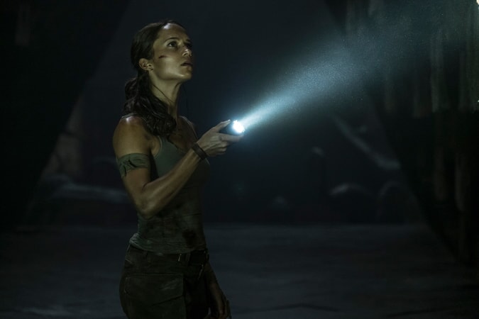 ALICIA VIKANDER as Lara Croft in Warner Bros. Pictures' and Metro-Goldwyn-Mayer Pictures' action adventure "TOMB RAIDER," a Warner Bros. Pictures release.