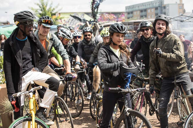 (Center) ALICIA VIKANDER as Lara Croft in Warner Bros. Pictures' and Metro-Goldwyn-Mayer Pictures' action adventure "TOMB RAIDER," a Warner Bros. Pictures release.
