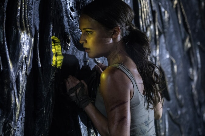 ALICIA VIKANDER as Lara Croft in Warner Bros. Pictures' and Metro-Goldwyn-Mayer Pictures' action adventure "TOMB RAIDER," a Warner Bros. Pictures release.