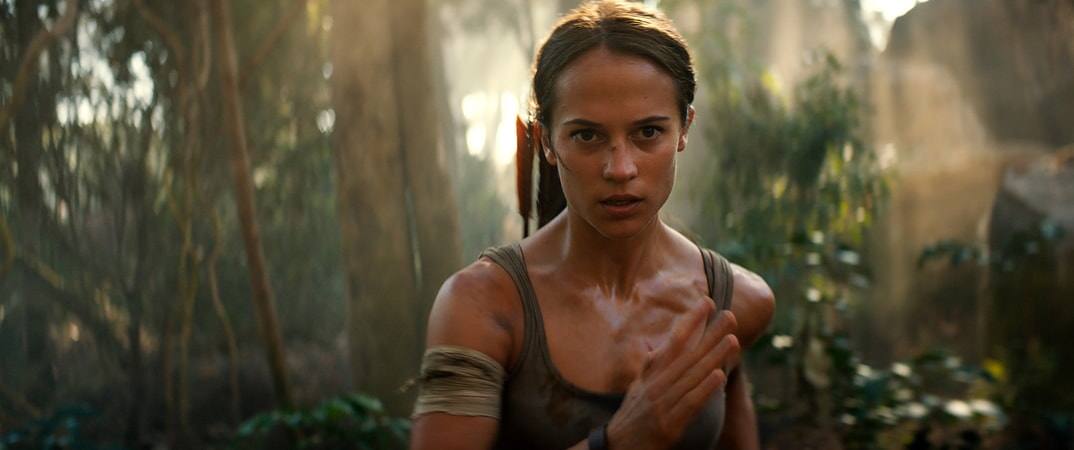 ALICIA VIKANDER as Lara Croft in Warner Bros. Pictures' and Metro-Goldwyn-Mayer Pictures' action adventure "TOMB RAIDER," a Warner Bros. Pictures release.