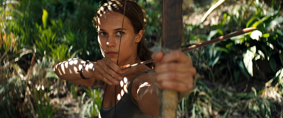 ALICIA VIKANDER as Lara Croft in Warner Bros. Pictures' and Metro-Goldwyn-Mayer Pictures' action adventure "TOMB RAIDER," a Warner Bros. Pictures release.