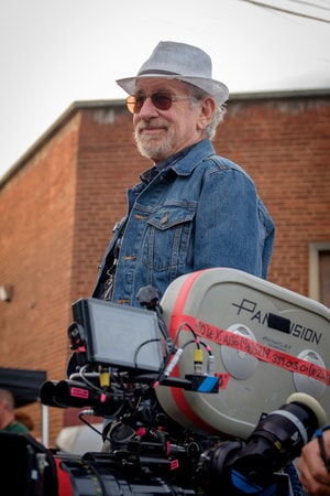 Director/producer STEVEN SPIELBERG on the set of Warner Bros. Pictures', Amblin Entertainment's and Village Roadshow Pictures' action adventure "READY PLAYER ONE," a Warner Bros. Pictures release.