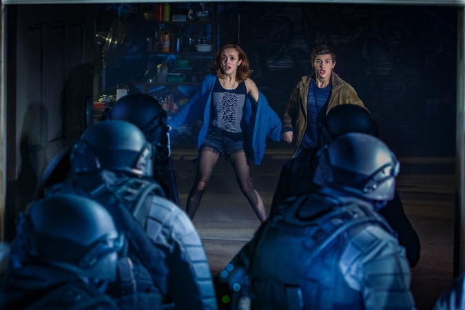OLIVIA COOKE as Samantha and TYE SHERIDAN as Wade in Warner Bros. Pictures', Amblin Entertainment's and Village Roadshow Pictures' action adventure "READY PLAYER ONE," a Warner Bros. Pictures release.