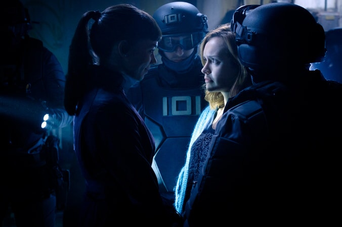 HANNAH JOHN-KAMEN as F'Nale Zandor and OLIVIA COOKE as Samantha in Warner Bros. Pictures', Amblin Entertainment's and Village Roadshow Pictures' action adventure "READY PLAYER ONE," a Warner Bros. Pictures release