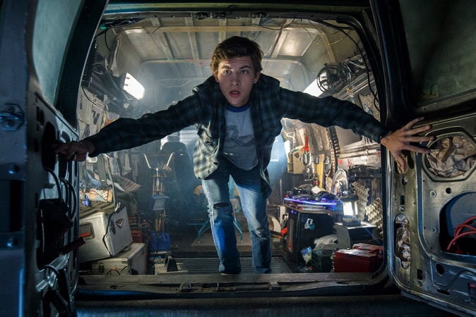 TYE SHERIDAN as Wade in Warner Bros. Pictures', Amblin Entertainment's and Village Roadshow Pictures' action adventure "READY PLAYER ONE," a Warner Bros. Pictures release.