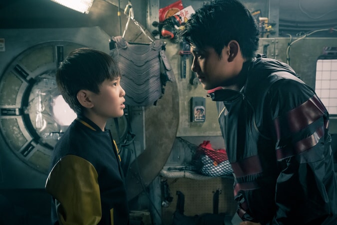 PHILIP ZHAO as Sho and WIN MORISAKI as Daito in Warner Bros. Pictures', Amblin Entertainment's and Village Roadshow Pictures' action adventure "READY PLAYER ONE," a Warner Bros. Pictures release.