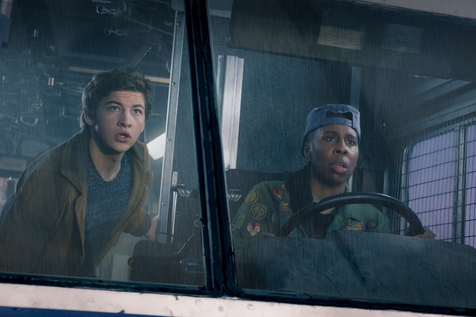 TYE SHERIDAN as Wade and LENA WAITHE as Helen in Warner Bros. Pictures', Amblin Entertainment's and Village Roadshow Pictures' action adventure "READY PLAYER ONE," a Warner Bros. Pictures release.