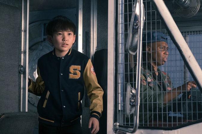 PHILIP ZHAO as Sho and LENA WAITHE as Helen in Warner Bros. Pictures', Amblin Entertainment's and Village Roadshow Pictures' action adventure "READY PLAYER ONE," a Warner Bros. Pictures release.