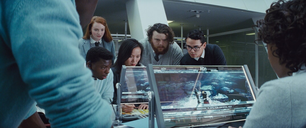 (L-R) KHALIL MADOVI Oology Expert, RONA MORISON as Oology Expert, DANIELLE PHILLIPS as Oology Expert and JAMES DRYDEN as Oology Expert in Warner Bros. Pictures', Amblin Entertainment's and Village Roadshow Pictures' action adventure "READY PLAYER ONE," a Warner Bros. Pictures release.