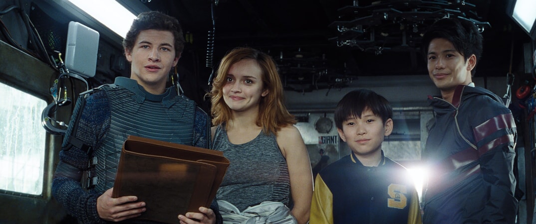 (L-R) TYE SHERIDAN as Wade, OLIVIA COOKE as Samantha, PHILIP ZHAO as Sho and WIN MORISAKI as Daito in Warner Bros. Pictures', Amblin Entertainment's and Village Roadshow Pictures' action adventure "READY PLAYER ONE," a Warner Bros. Pictures release.