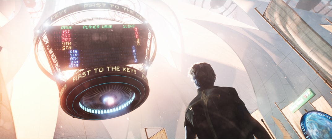 TYE SHERIDAN as Parzival in Warner Bros. Pictures', Amblin Entertainment's and Village Roadshow Pictures' action adventure "READY PLAYER ONE," a Warner Bros. Pictures release.