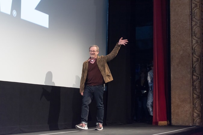 Director STEVEN SPIELBERG at SXSW 2018 in Austin, Texas for Warner Bros. Pictures,' Amblin Entertainment's and Village Roadshow Pictures' science fiction action adventure "READY PLAYER ONE," a Warner Bros. Pictures release.