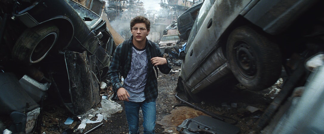 TYE SHERIDAN as Wade in Warner Bros. Pictures', Amblin Entertainment's and Village Roadshow Pictures' action adventure "READY PLAYER ONE," a Warner Bros. Pictures release.