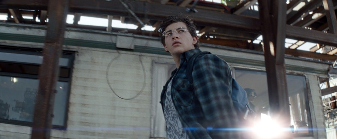 TYE SHERIDAN as Wade in Warner Bros. Pictures', Amblin Entertainment's and Village Roadshow Pictures' action adventure "READY PLAYER ONE," a Warner Bros. Pictures release.