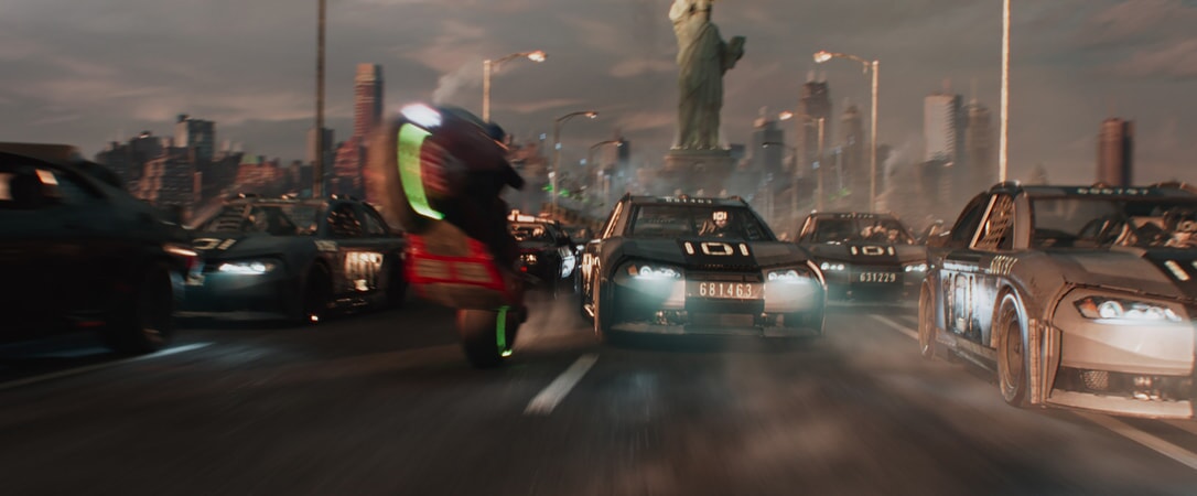 A scene from Warner Bros. Pictures', Amblin Entertainment's and Village Roadshow Pictures' action adventure "READY PLAYER ONE," a Warner Bros. Pictures release.