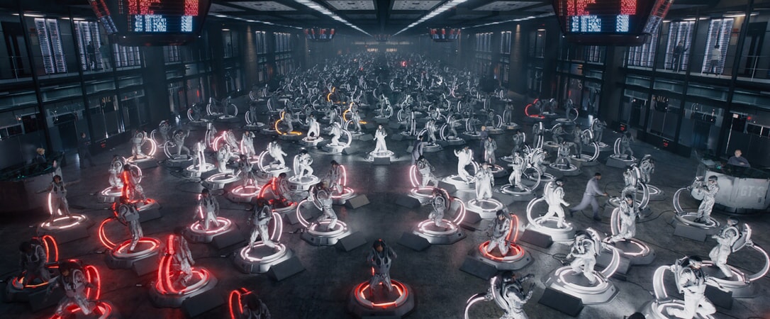 A scene from Warner Bros. Pictures', Amblin Entertainment's and Village Roadshow Pictures' action adventure "READY PLAYER ONE," a Warner Bros. Pictures release.