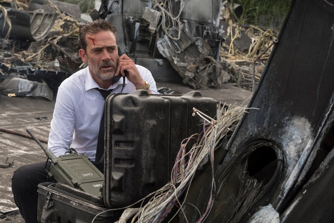 JEFFREY DEAN MORGAN as Harvey Russell in New Line Cinema's and ASAP Entertainment's action adventure "RAMPAGE," a Warner Bros. Pictures release.