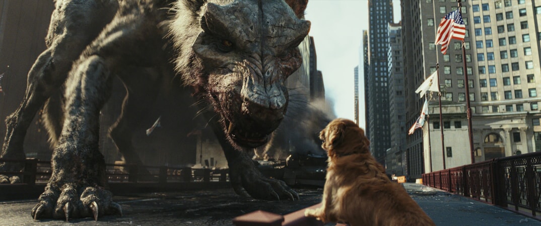 A scene from New Line Cinema's and ASAP Entertainment's action adventure "RAMPAGE," a Warner Bros. Pictures release.