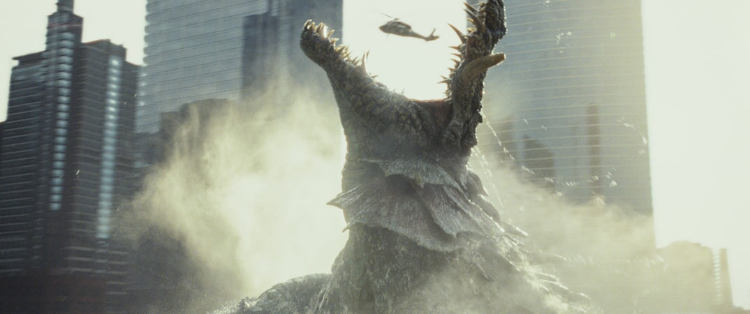 A scene from New Line Cinema's and ASAP Entertainment's action adventure "RAMPAGE," a Warner Bros. Pictures release.