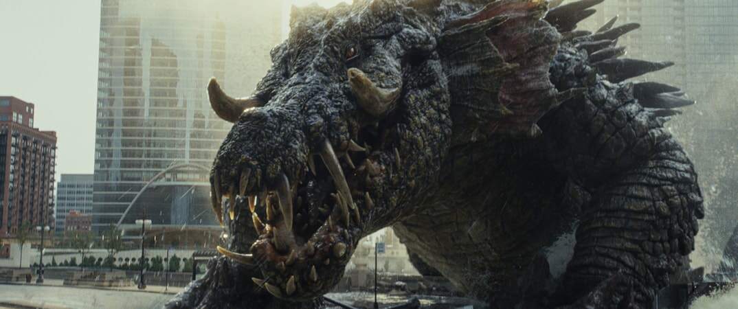 A scene from New Line Cinema's and ASAP Entertainment's action adventure "RAMPAGE," a Warner Bros. Pictures release.