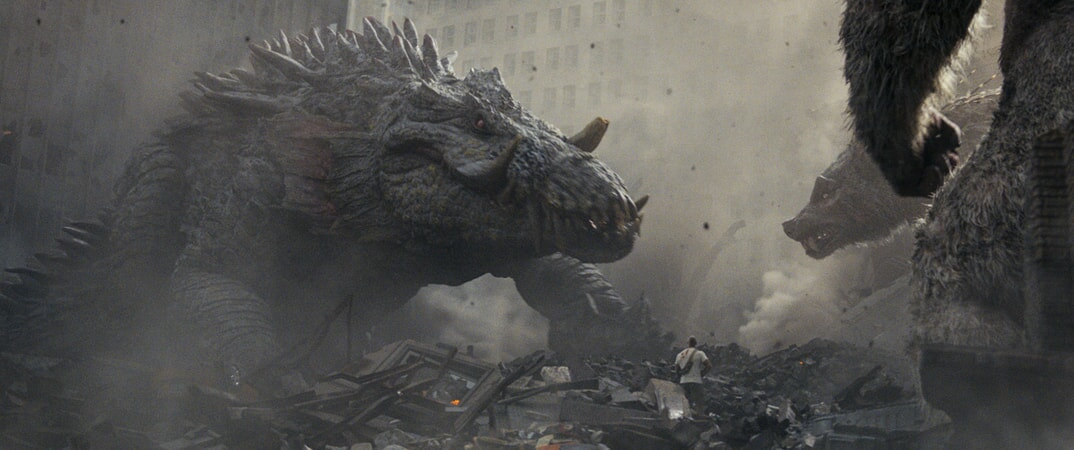 A scene from New Line Cinema's and ASAP Entertainment's action adventure "RAMPAGE," a Warner Bros. Pictures release.