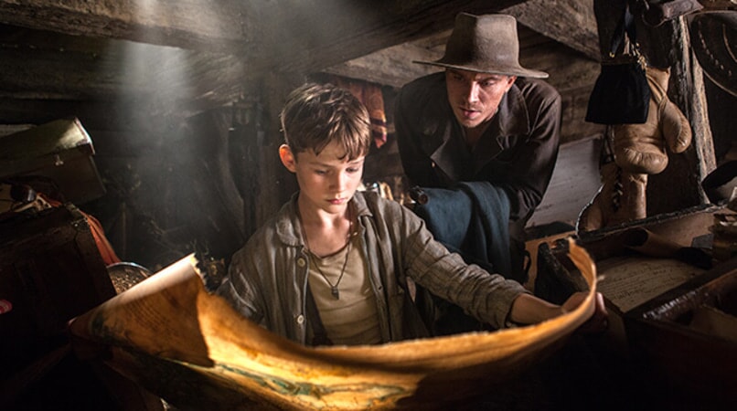 LEVI MILLER as Peter and GARRETT HEDLUND as James Hook in Warner Bros. Pictures’ action adventure “PAN,” a Warner Bros. Pictures release.
