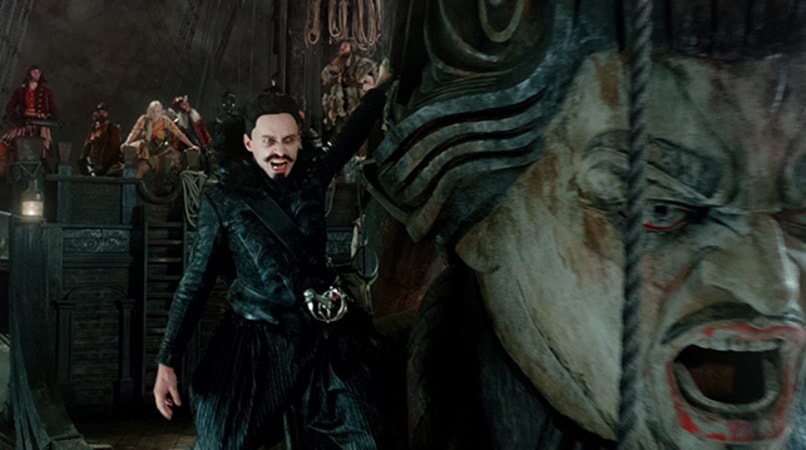 HUGH JACKMAN as Blackbeard in Warner Bros. Pictures' and RatPac-Dune Entertainment's action adventure "PAN," a Warner Bros. Pictures release.