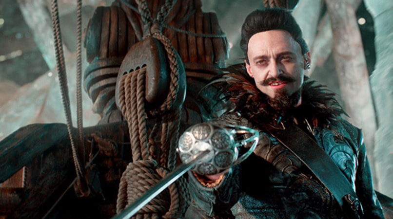 HUGH JACKMAN as Blackbeard in Warner Bros. Pictures' and RatPac-Dune Entertainment's action adventure "PAN," a Warner Bros. Pictures release.