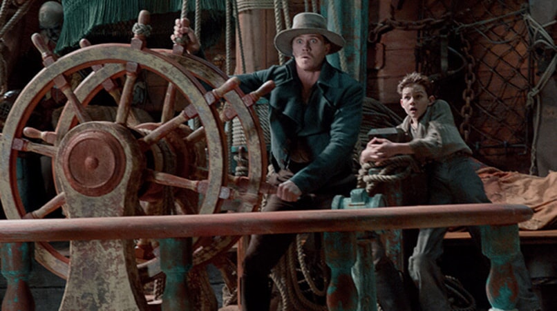 GARRETT HEDLUND as Hook and LEVI MILLER as Peter in Warner Bros. Pictures' and RatPac-Dune Entertainment's action adventure "PAN," a Warner Bros. Pictures release.