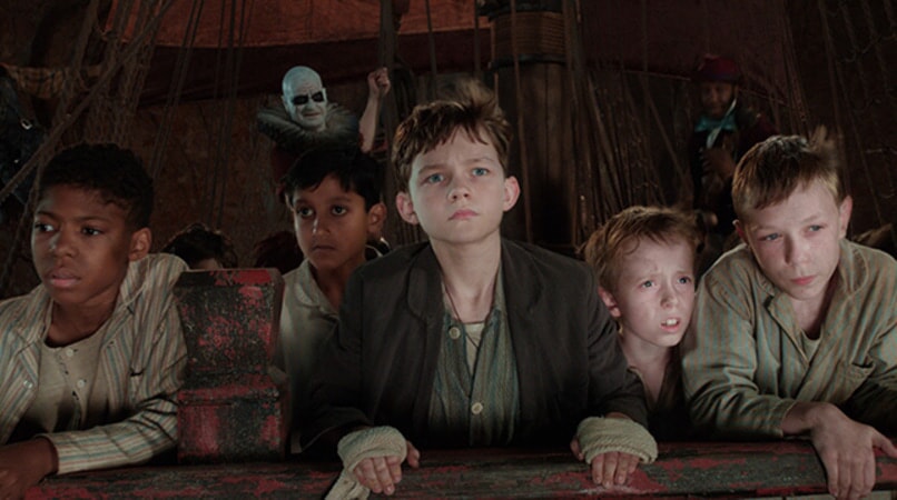 LEVI MILLER as Peter in Warner Bros. Pictures' and RatPac-Dune Entertainment's action adventure "PAN," a Warner Bros. Pictures release.