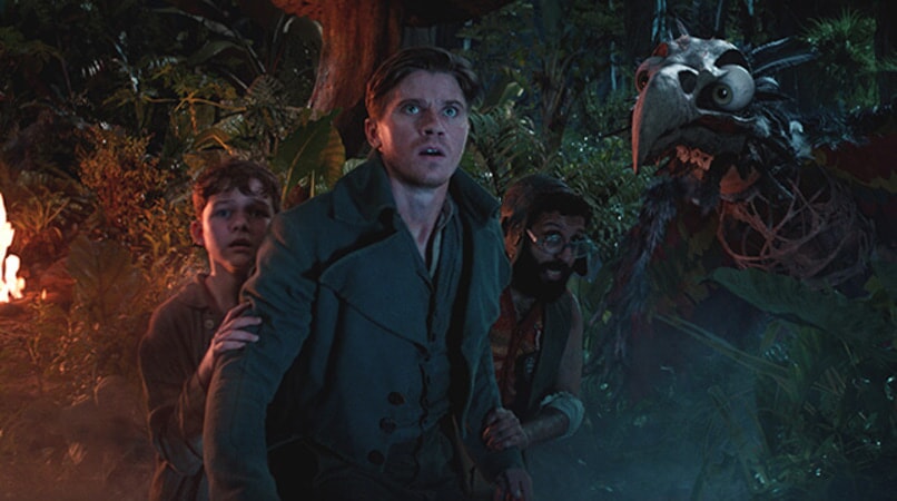 LEVI MILLER as Peter, GARRETT HEDLUND as Hook and ADEEL AKHTAR as Sam Smiegel in Warner Bros. Pictures' and RatPac-Dune Entertainment's action adventure "PAN," a Warner Bros. Pictures release.